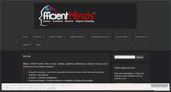 Desktop Screenshot of efficientminds.com
